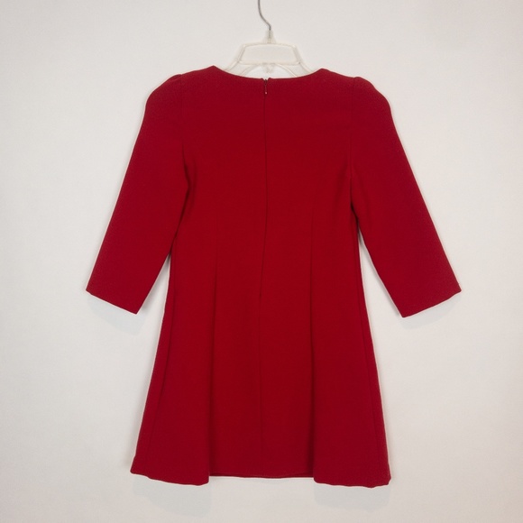 Zara Red Mini Dress Puff Sleeves XS - Picture 5 of 6